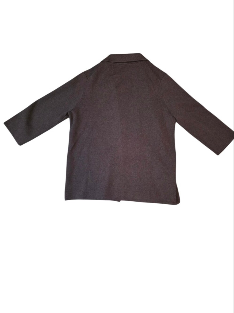 Quince 100% Organic Cotton Knit Blazer Heather Brown Large - Picture 3 of 6